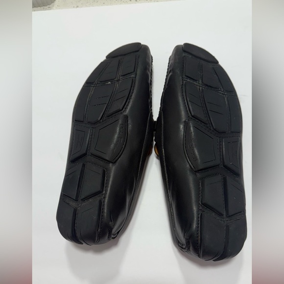 Salvatore Ferragamo Black Leather Gancini Bit Driver Loafers - Size 11 EEE Wide - Picture 6 of 16